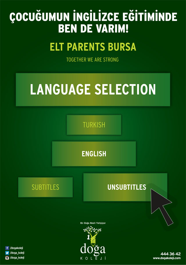 Doğa Okulu ELT Parents BURSA Semineri'ne davetlisiniz